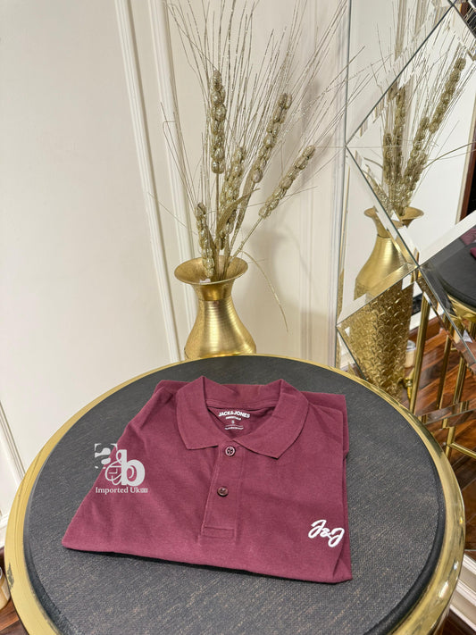Jack & Jones Mahroon Polo Shirt For Men