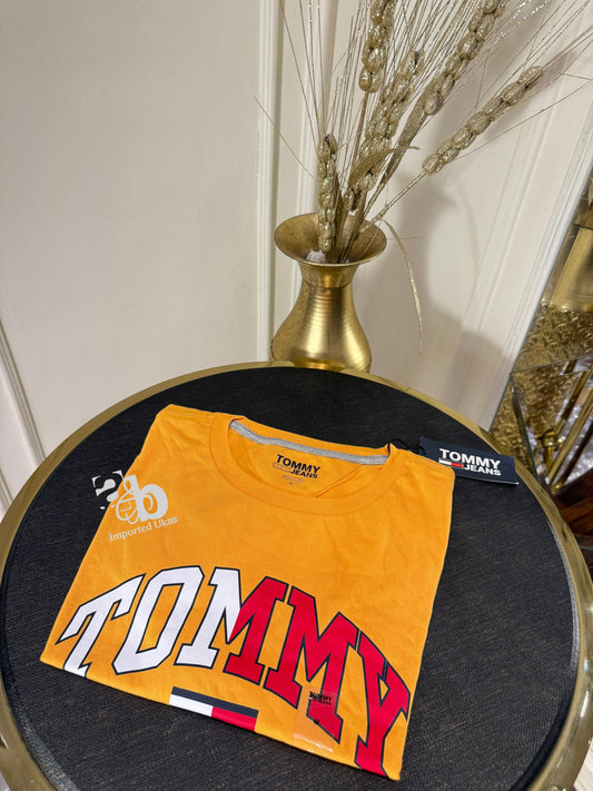 Tommy Jeans Yellow T Shirt