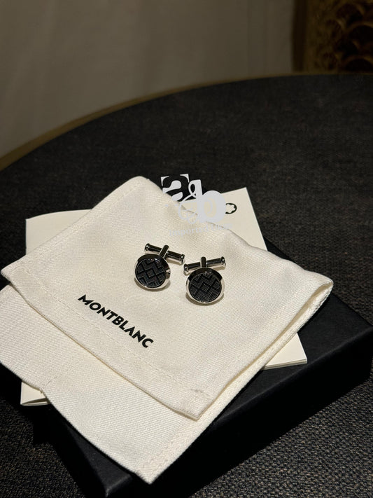Mont Blanc Men`s Silver Cufflinks
