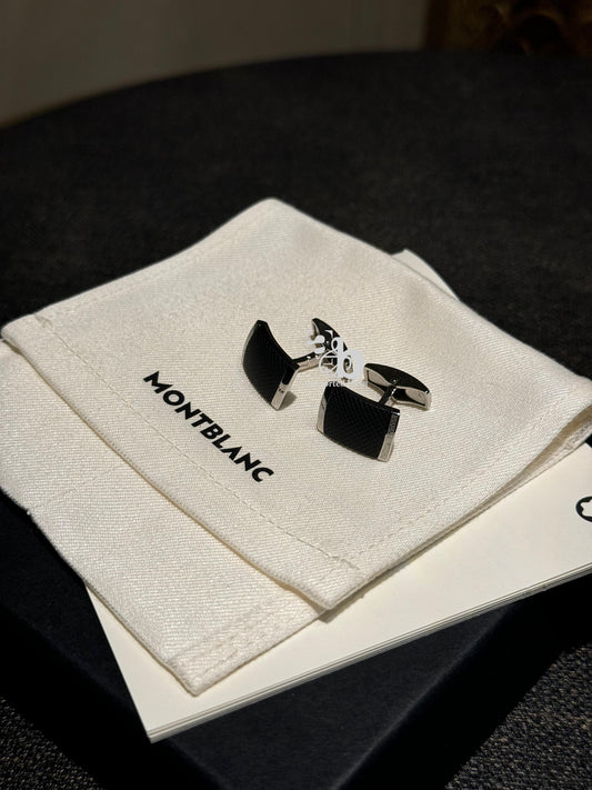 Mont Blanc Silver Men`s Cufflinks