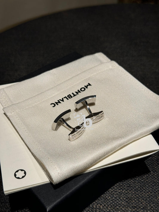 Mont Blanc Silver Men`s Cufflinks