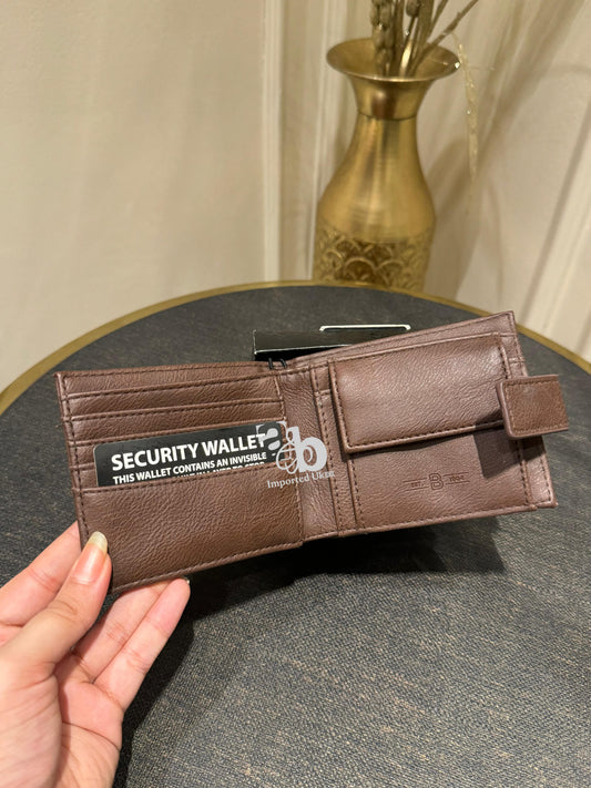 Burton Men`s Wallet Black And Brown Color