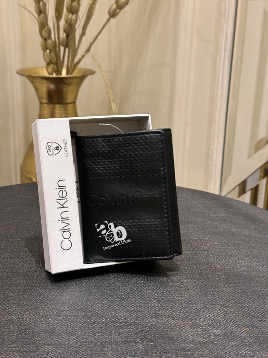 Calvin Klein Black Leather Men`s Wallet
