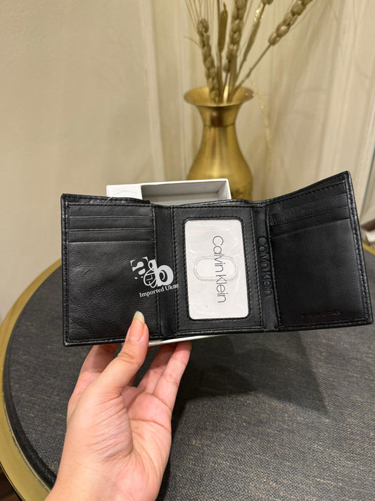 Calvin Klein Black Leather Men`s Wallet