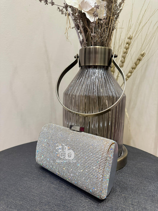 Dune London Silver Bryannie Clutch