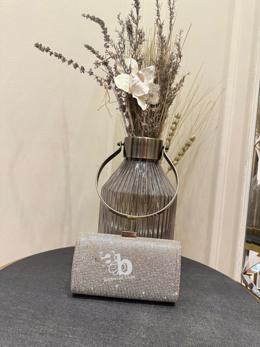 Dune London Silver Bryannie Clutch