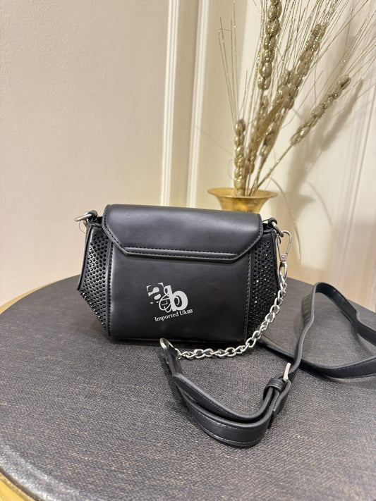 French Connection Darcy Chain Crossbody Black