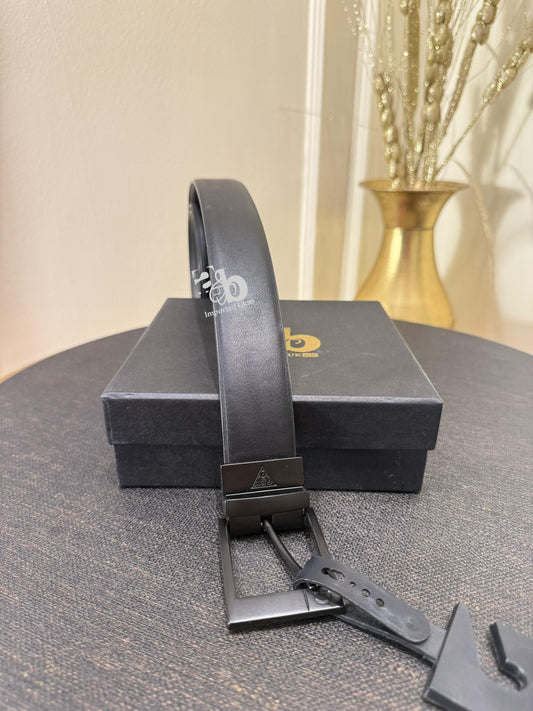 Guess Black Leather Belt