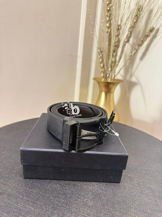 Guess Reversible Black Leather Belt