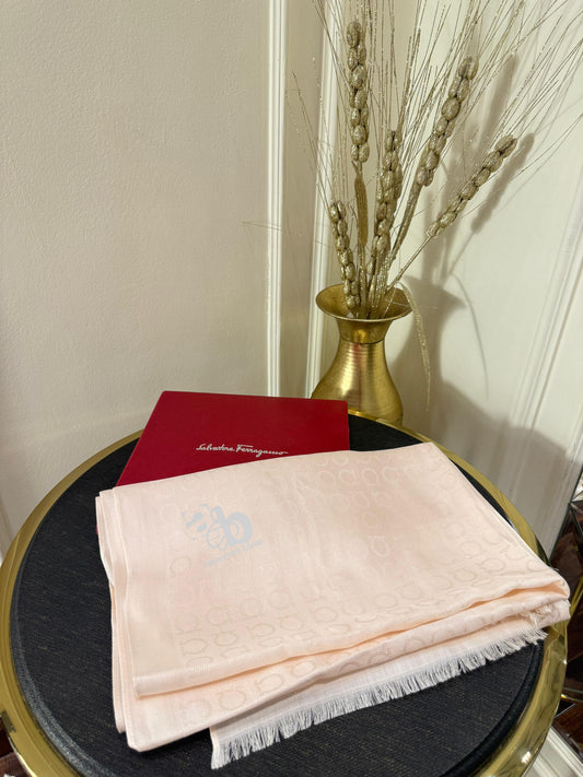 Salvatore Ferragamo Small Cream Colour Scarf