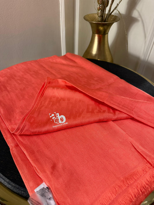 DKNY Orange Scarfs