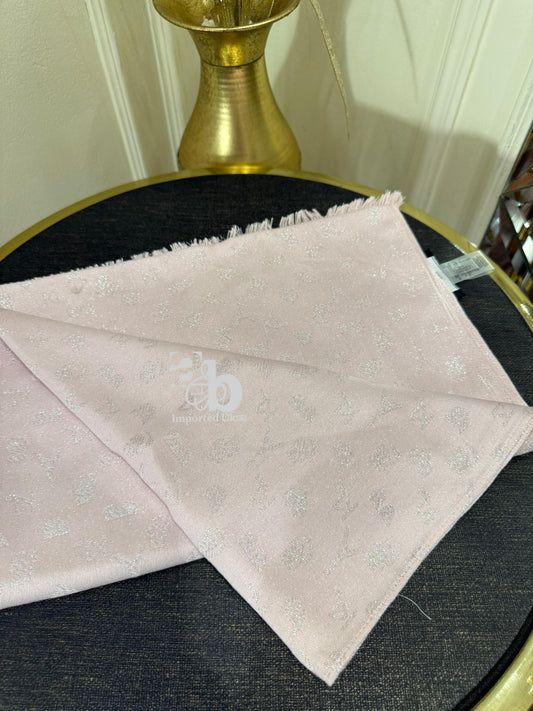 Karl Lagerfeld Pink Shimmer Women`s Scarf