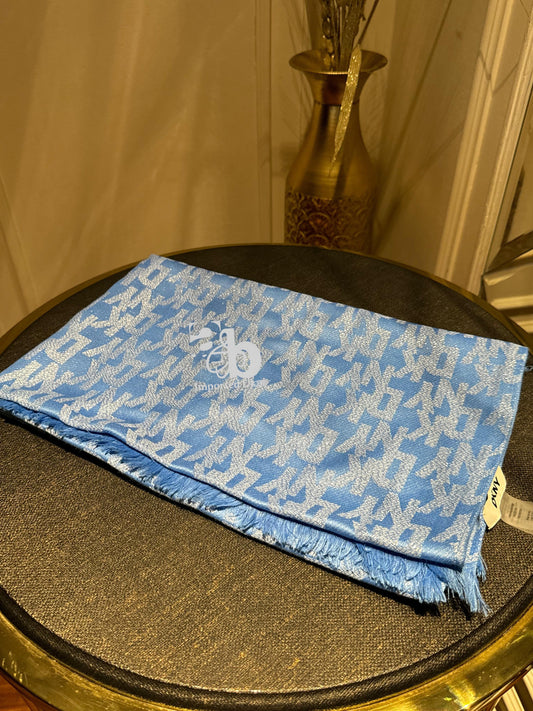 Dkny Blue Shimmer Scarf