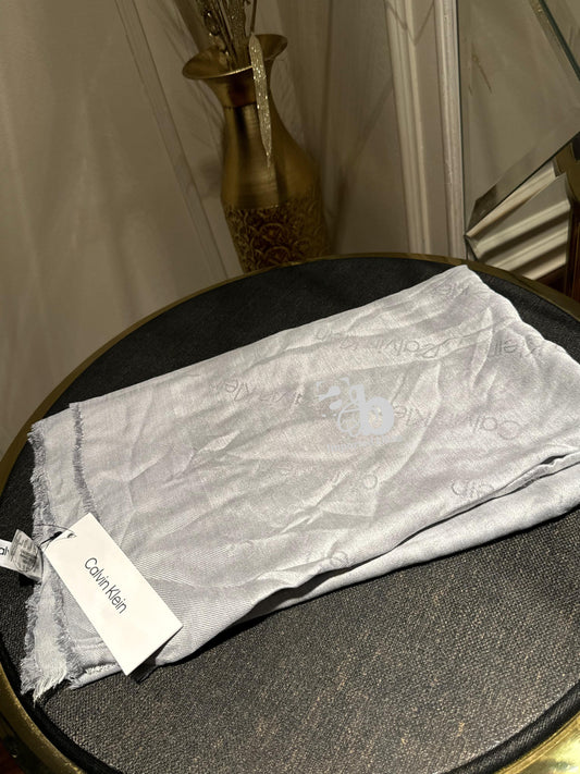 Calvin Klein Gray Scarf For Women