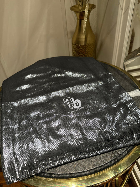 DKNY Black Shine Scarf
