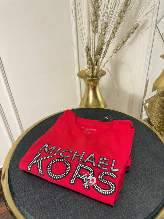Michael Kors Short Sleeve Red T Shirt