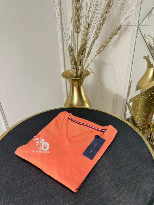 Tommy Hilfiger Orange Dusk Slim Fit T-Shirt