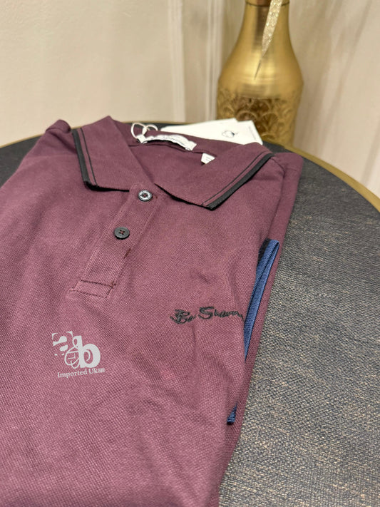 Ben Sherman Mens Signature Pique Polo T-Shirt