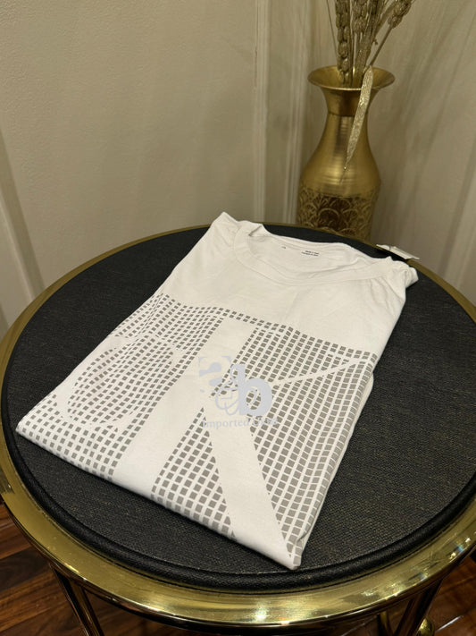 Calvin Klein Printed Blend White T Shirt