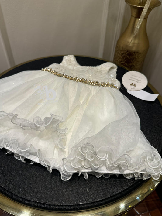American Princess Baby Girl Frocks In White Colour