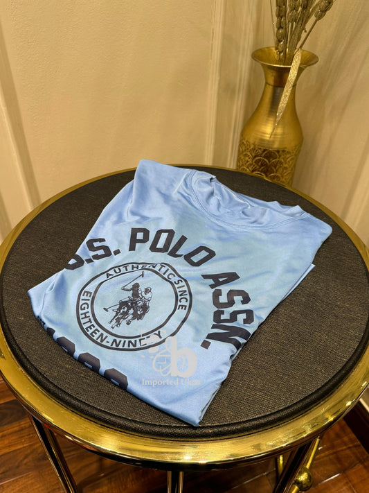 U.S. Polo Assn Men`s Circle Print T Shirt in Blue
