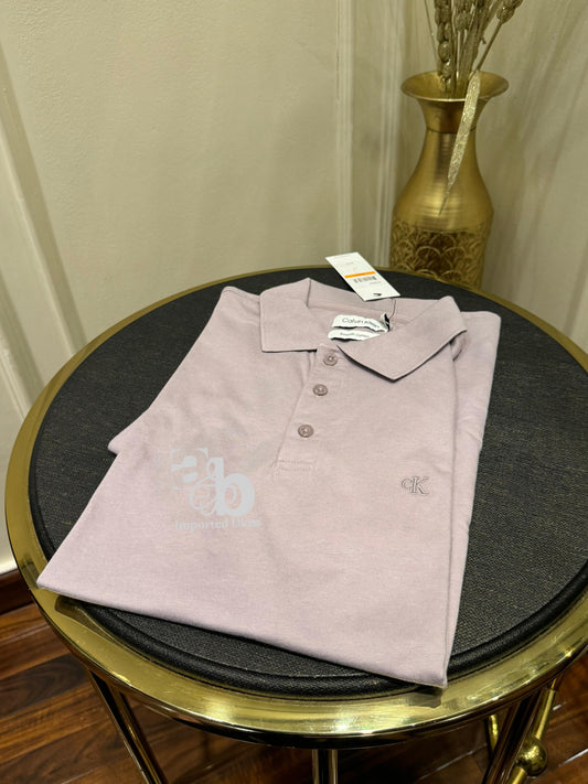 Calvin Klein Men’s Planet Friendly Polo Shirt – Silver Marl