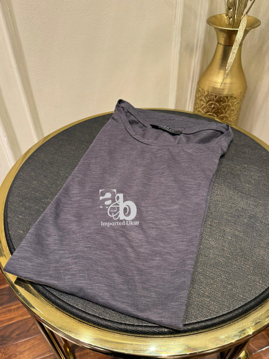 Primark Gray Round Collar Men's T Shirt
