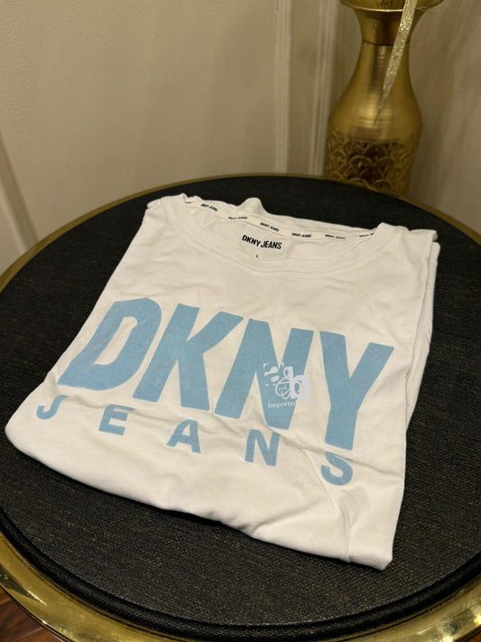 DKNY Half Sleeves White T-Shirt