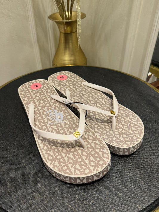 Dkny Signature Printed Flip Flop