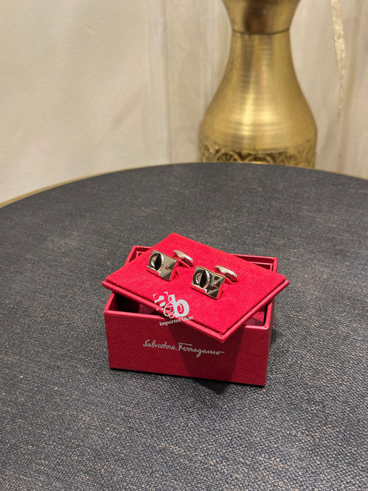 Salvatore Ferragamo Silver Cufflinks