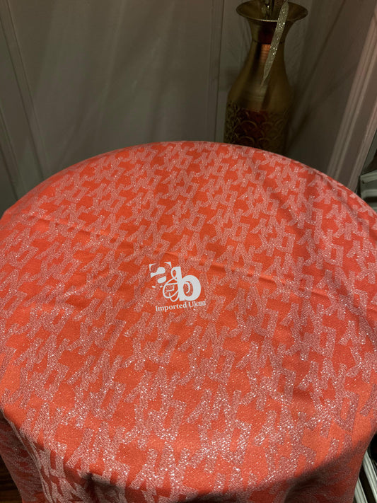 Dkny Orange Shimmer Scarf
