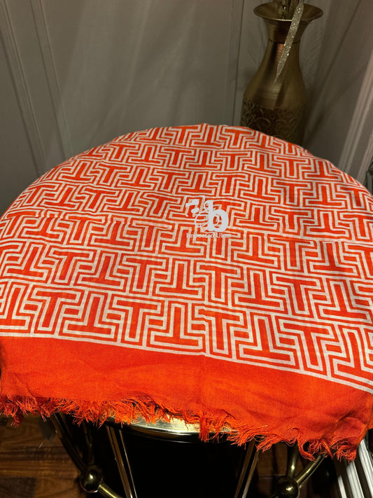 Tory Burch Block T Logo Scarf