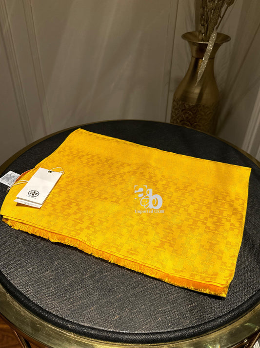 Tory Burch Sogo Scarf In Yellow